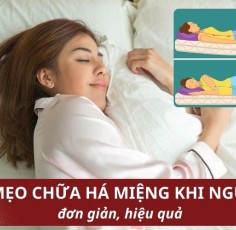 Mẹo chữa há miệng khi ngủ: Giải pháp đơn giản cho giấc ngủ sâu